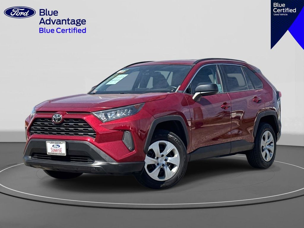 Red 2020 Toyota RAV4 LE FWD SUV / Crossover Front-Wheel Drive 8-Speed Automatic