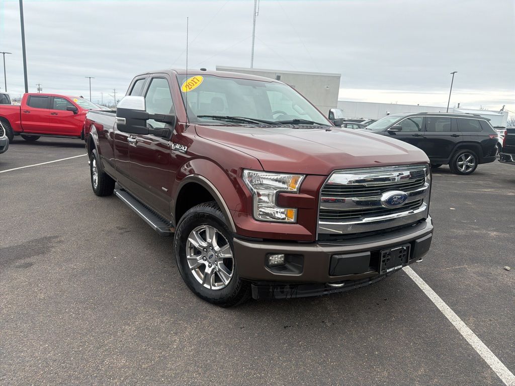 Red (Bronze Fire Metallic) 2017 Ford F-150 Lariat SuperCab 4WD Pickup Truck Four-Wheel Drive Automatic