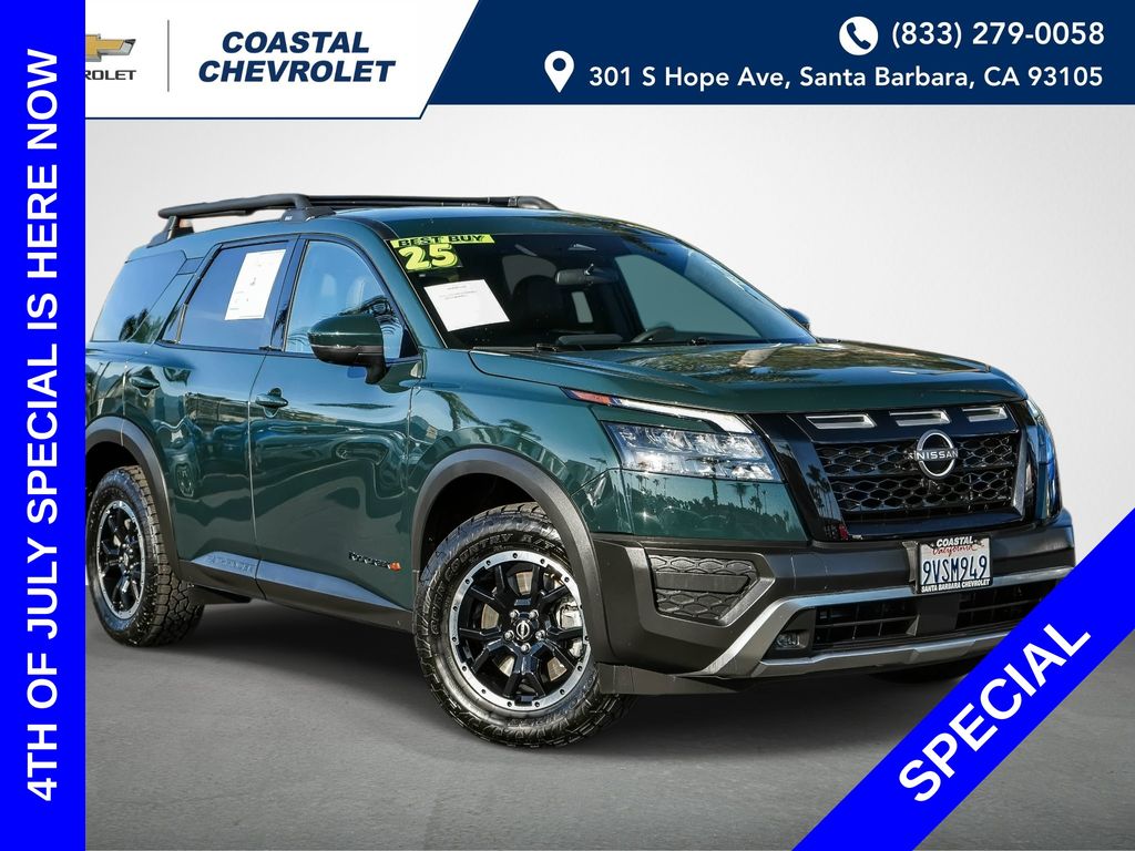 Black (Obsidian Green Pearl) 2025 Nissan Pathfinder SUV / Crossover All-Wheel Drive 9-Speed Automatic
