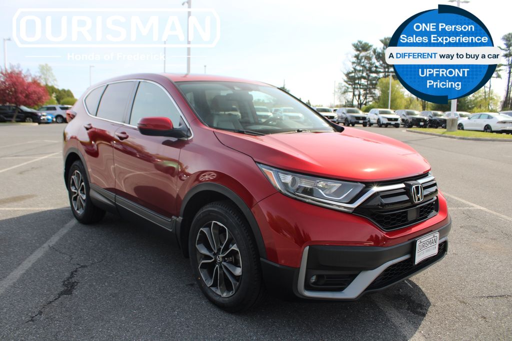 Radiant Red Metallic 2021 Honda CR-V EX-L AWD SUV / Crossover All-Wheel Drive Continuously Variable Transmission