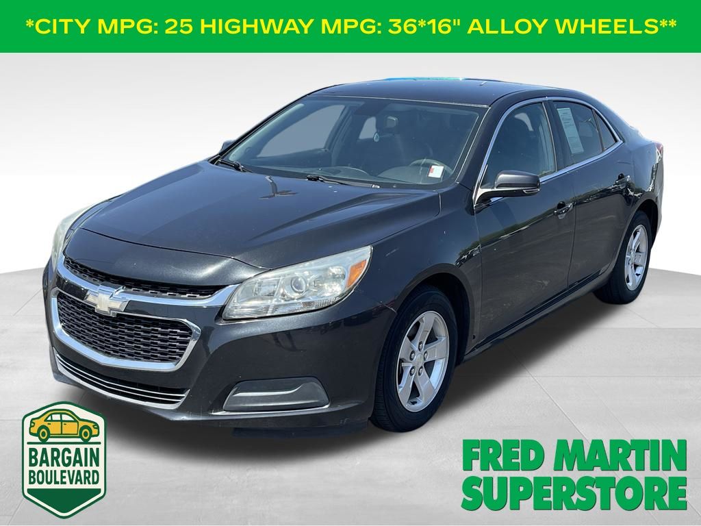 Black Granite Metallic 2015 Chevrolet Malibu Sedan Front-Wheel Drive 6-Speed Automatic Overdrive