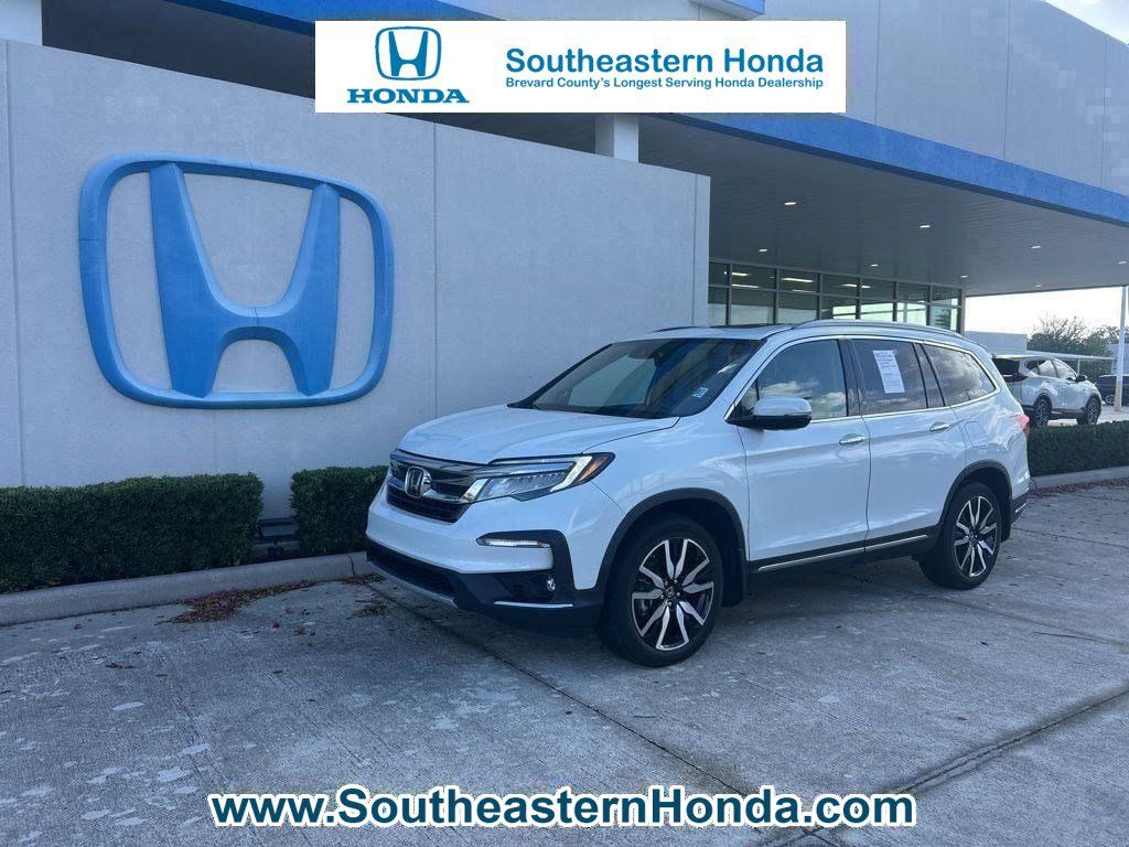 Platinum White 2020 Honda Pilot Touring AWD SUV / Crossover All-Wheel Drive 9-Speed Automatic
