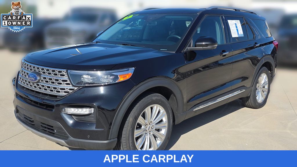 Agate Black Metallic 2022 Ford Explorer SUV / Crossover All-Wheel Drive Automatic