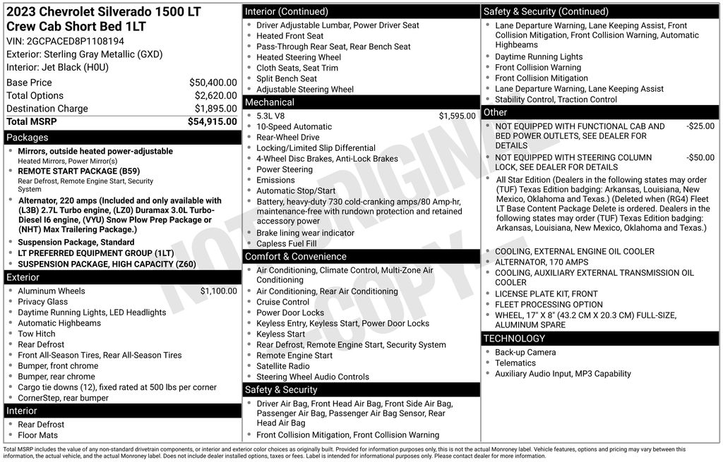 Used Car 2023 Chevrolet Silverado 1500  Lt For Sale Under $35,000 In Austin, Texas