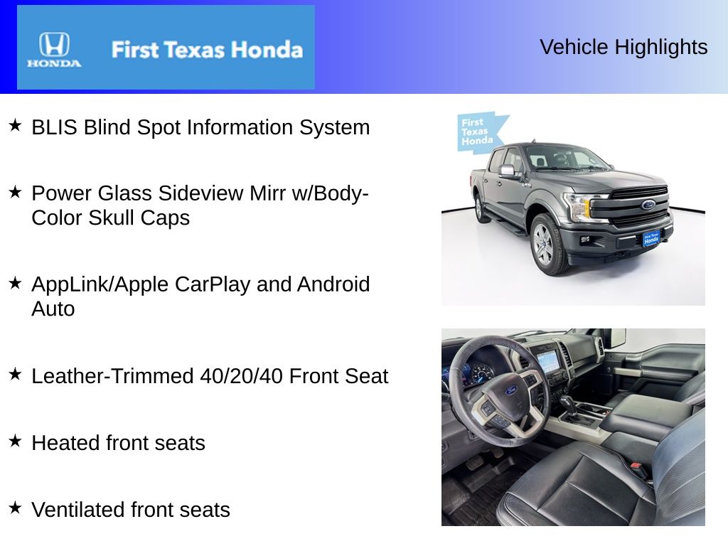 Used Car 2018 Ford F-150  Lariat For Sale Under $30,000 In Austin, Texas
