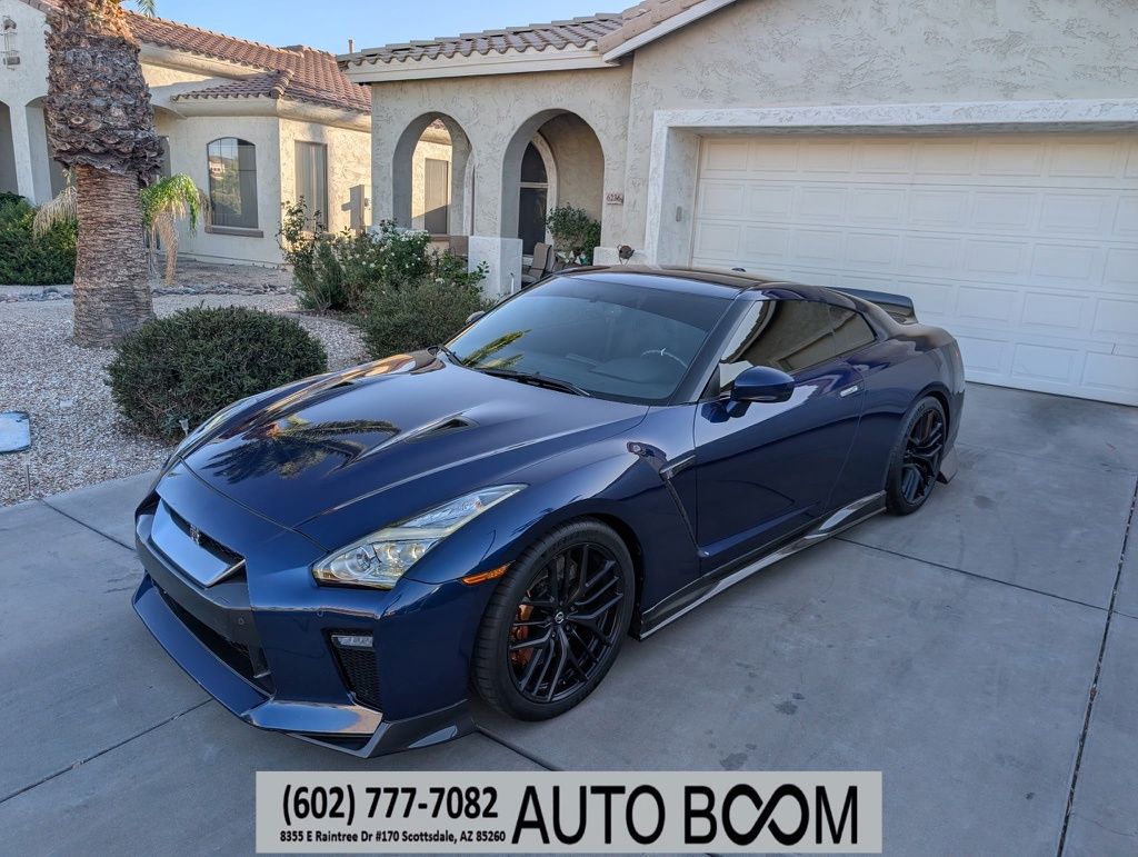 Deep Blue Pearl 2017 Nissan GT-R Premium Coupe All-Wheel Drive 6-Speed Automatic