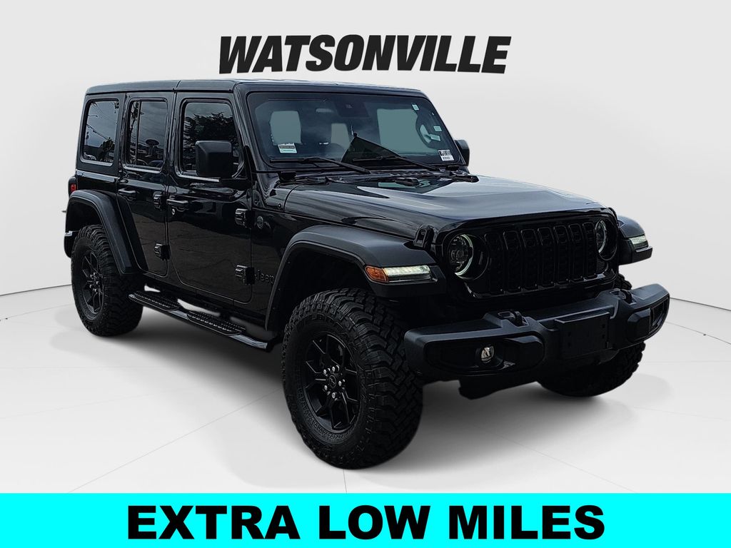Black Clearcoat 2024 Jeep Wrangler SUV / Crossover Four-Wheel Drive 8-Speed Automatic