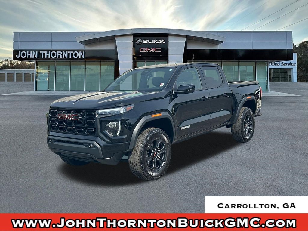 Onyx Black 2024 GMC Canyon Elevation Crew Cab 4WD Pickup Truck Four-Wheel Drive 8-Speed Automatic