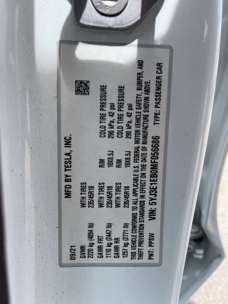 2021 Tesla Model 3 Long Range 10