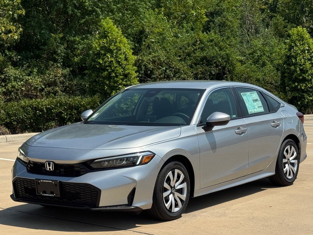 2026 Honda Civic LX Silver at Bayway Cadillac of The Woodlands