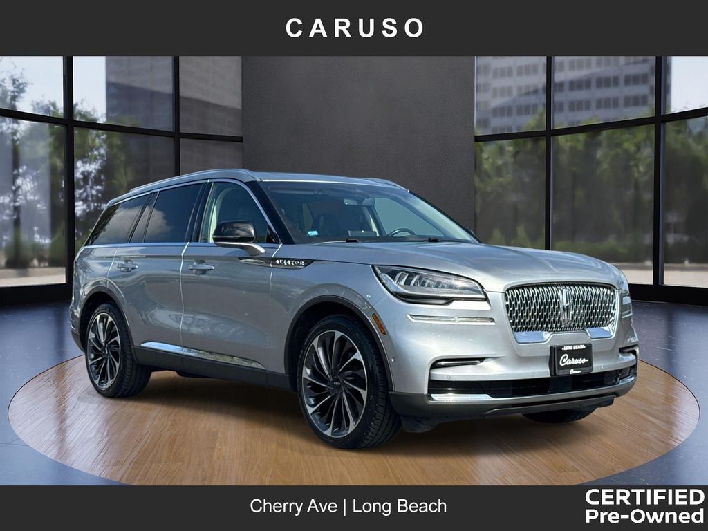 Silver Radiance Metallic Clearcoat 2023 Lincoln Aviator Reserve AWD SUV / Crossover All-Wheel Drive Automatic