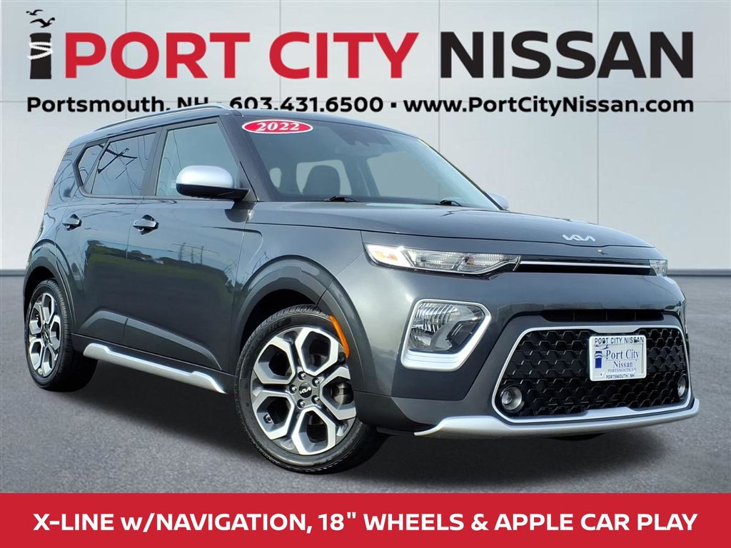 Gravity Gray 2022 Kia Soul X-Line FWD SUV / Crossover Front-Wheel Drive Continuously Variable Transmission