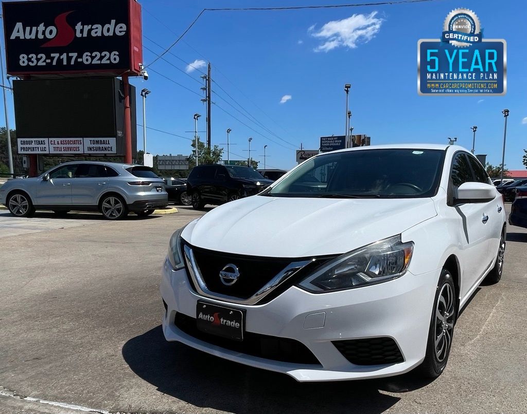 2019 Nissan Sentra S White at Bravo Nissan