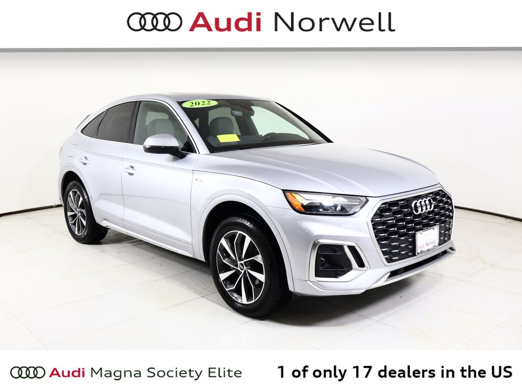 Florett Silver Metallic 2022 Audi Q5 Sportback quattro Premium S Line 45 TFSI AWD Sedan All-Wheel Drive 7-Speed Automatic