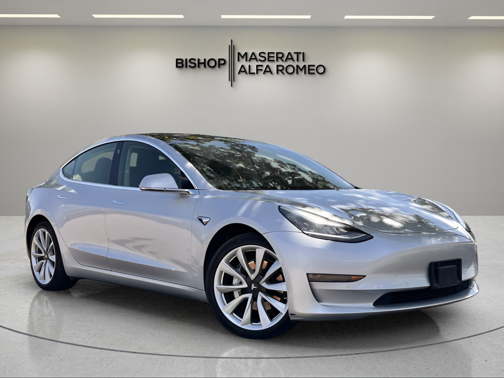 Silver Metallic 2018 Tesla Model 3 Long Range AWD Sedan All-Wheel Drive 1-Speed Automatic