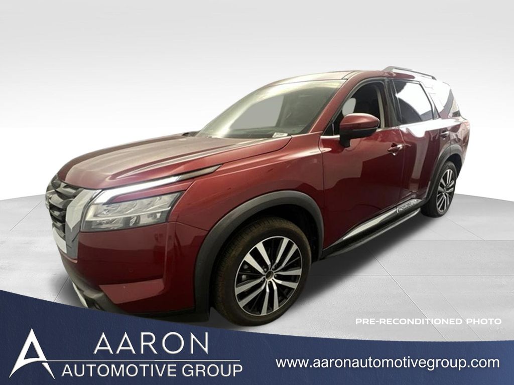 Red (Scarlet Ember Tintcoat) 2023 Nissan Pathfinder SUV / Crossover Front-Wheel Drive 9-Speed Automatic