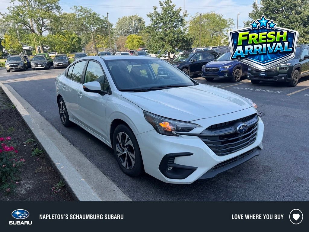 Crystal White Pearl 2025 Subaru Legacy Sedan All-Wheel Drive Continuously Variable Transmission