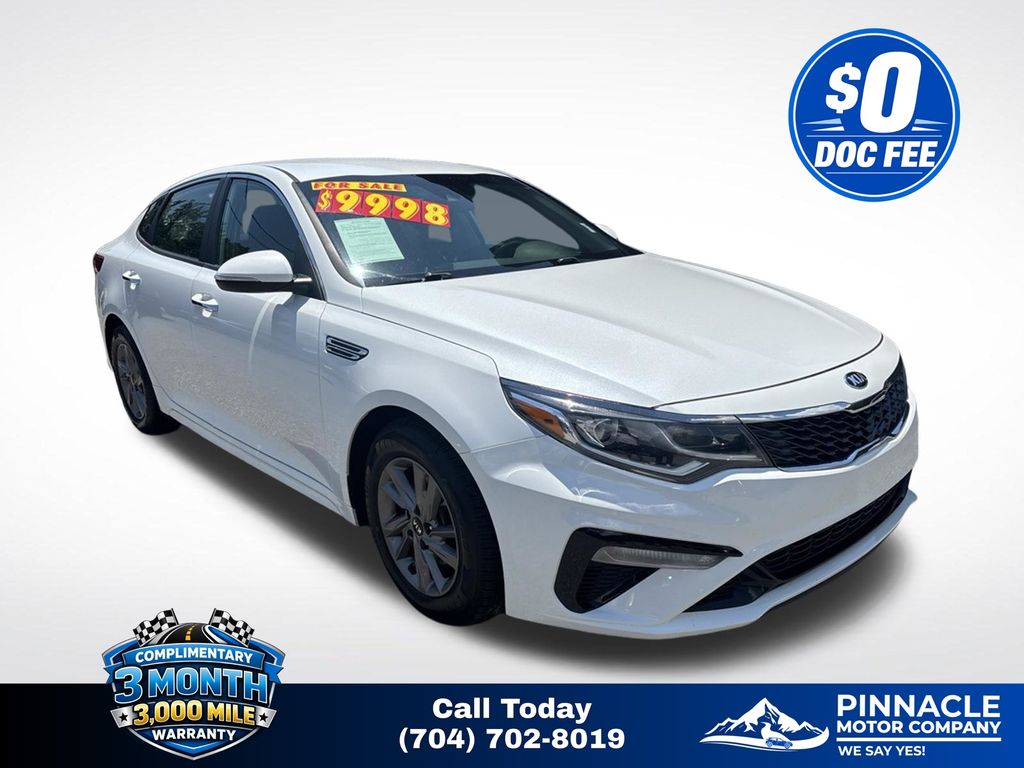Snow White Pearl 2020 Kia Optima Sedan Front-Wheel Drive 6-Speed Automatic