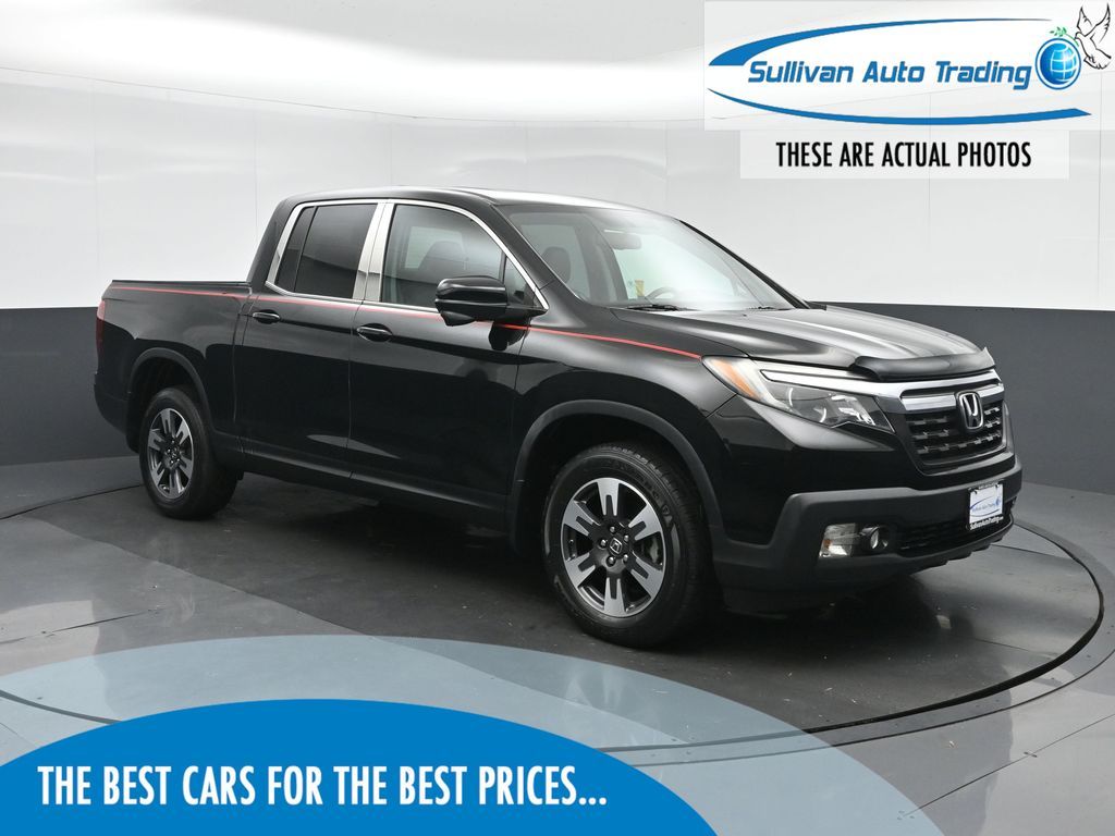 Black 2019 Honda Ridgeline Pickup Truck All-Wheel Drive 6-Speed Automatic