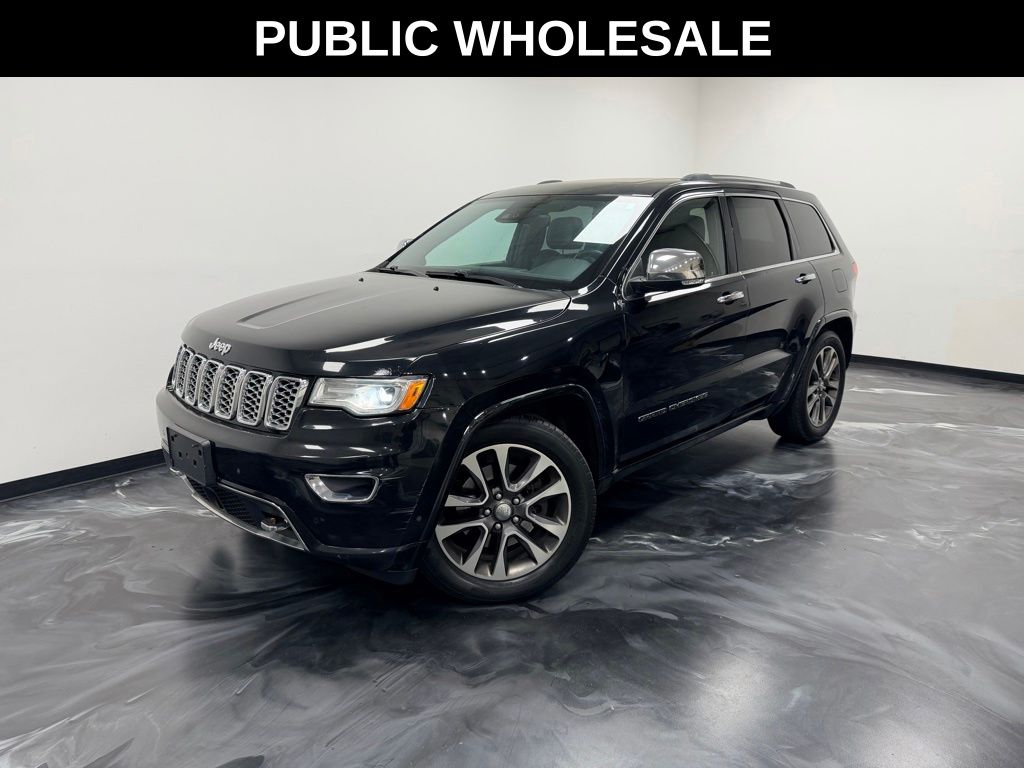 Diamond Black Crystal Pearlcoat 2017 Jeep Grand Cherokee Overland 4WD SUV / Crossover Four-Wheel Drive 8-Speed Automatic