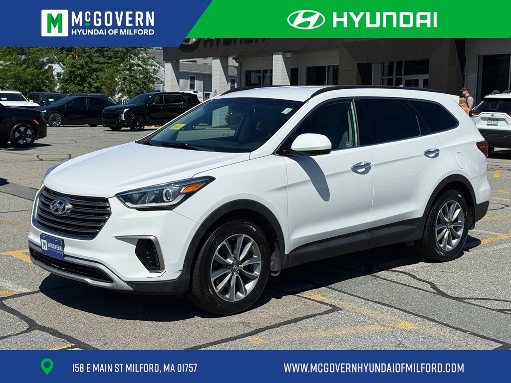 Monaco White 2018 Hyundai Santa Fe SE AWD SUV / Crossover All-Wheel Drive 6-Speed Automatic