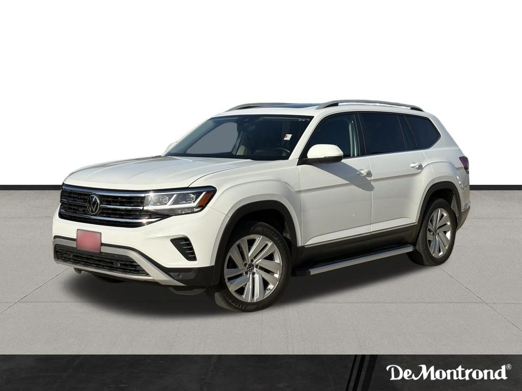 2021 Volkswagen Atlas SEL White at DeMontrond Mazda