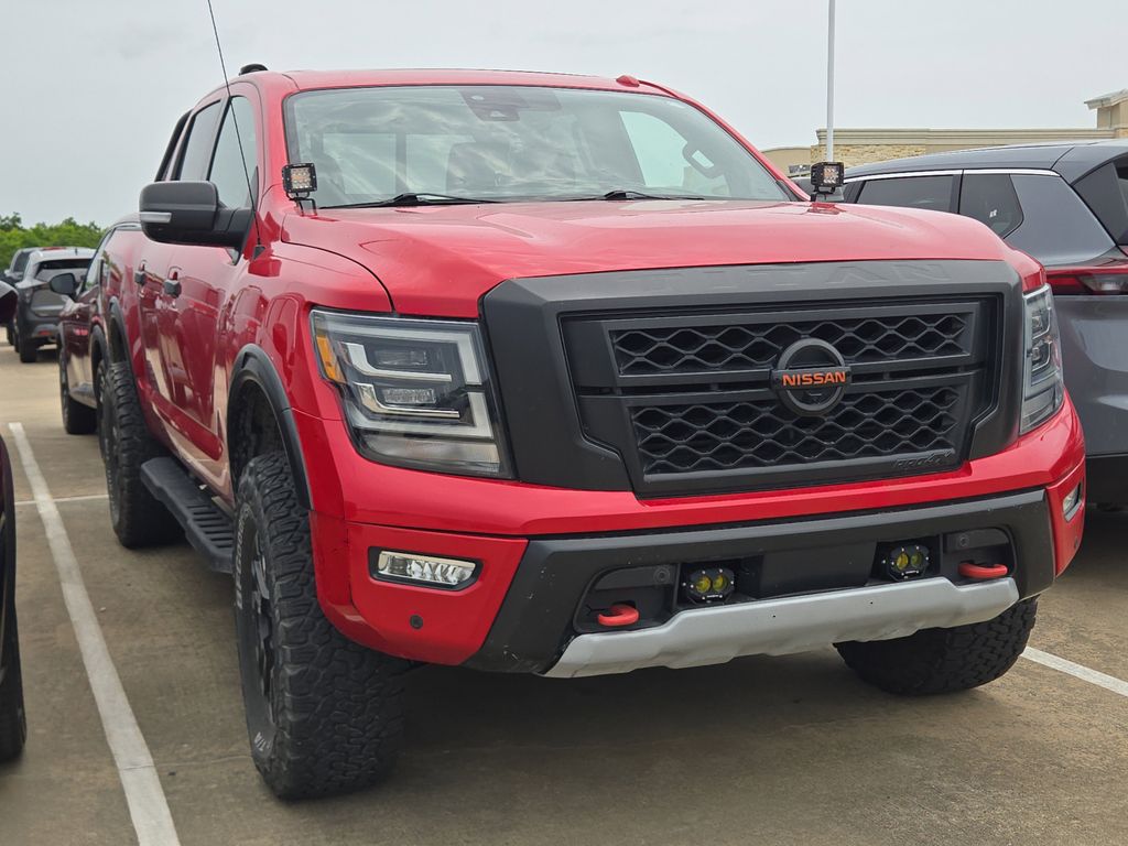 2021 Nissan Titan PRO-4X Red at Big Star Chrysler Jeep Dodge Ram 