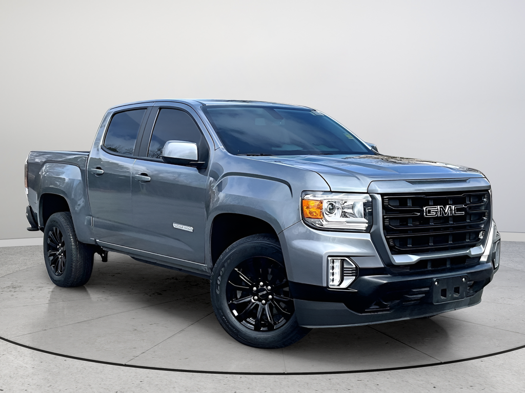Gray (Satin Steel Metallic) 2022 GMC Canyon Elevation Crew Cab RWD Pickup Truck 4X2 8-Speed Automatic