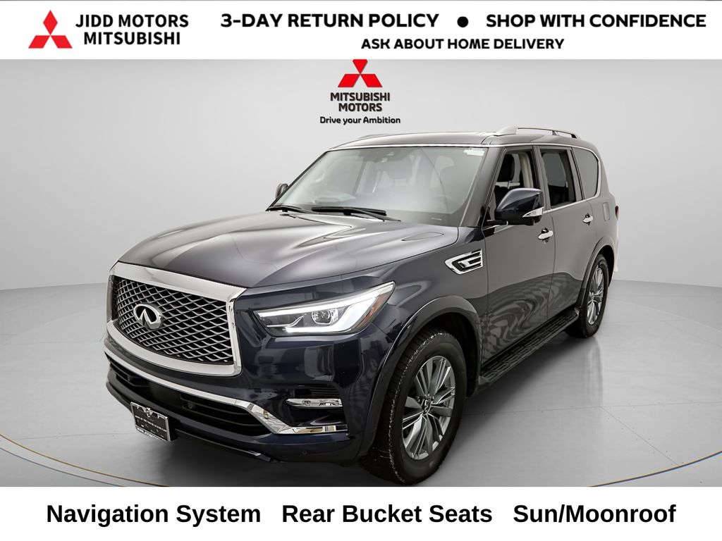 Hermosa Blue 2024 INFINITI QX80 Luxe 4WD SUV / Crossover All-Wheel Drive 7-Speed Automatic