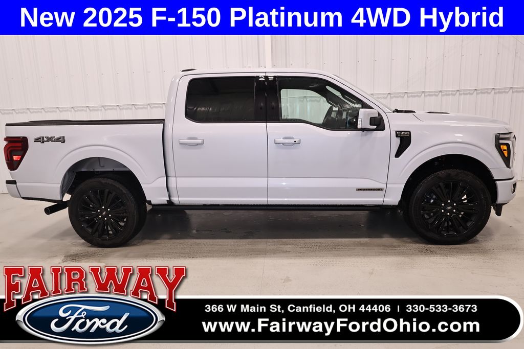 Space White Metallic 2025 Ford F-150 Pickup Truck Four-Wheel Drive Automatic