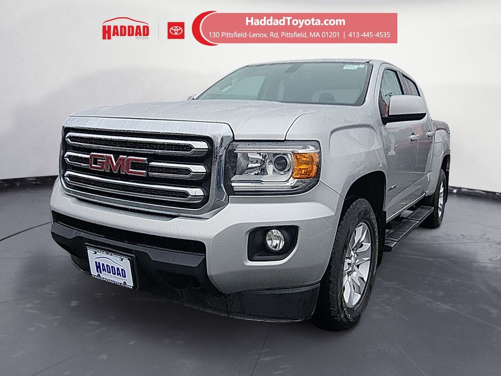 Quicksilver Metallic 2017 GMC Canyon SLE Crew Cab 4WD Pickup Truck Four-Wheel Drive 8-Speed Automatic