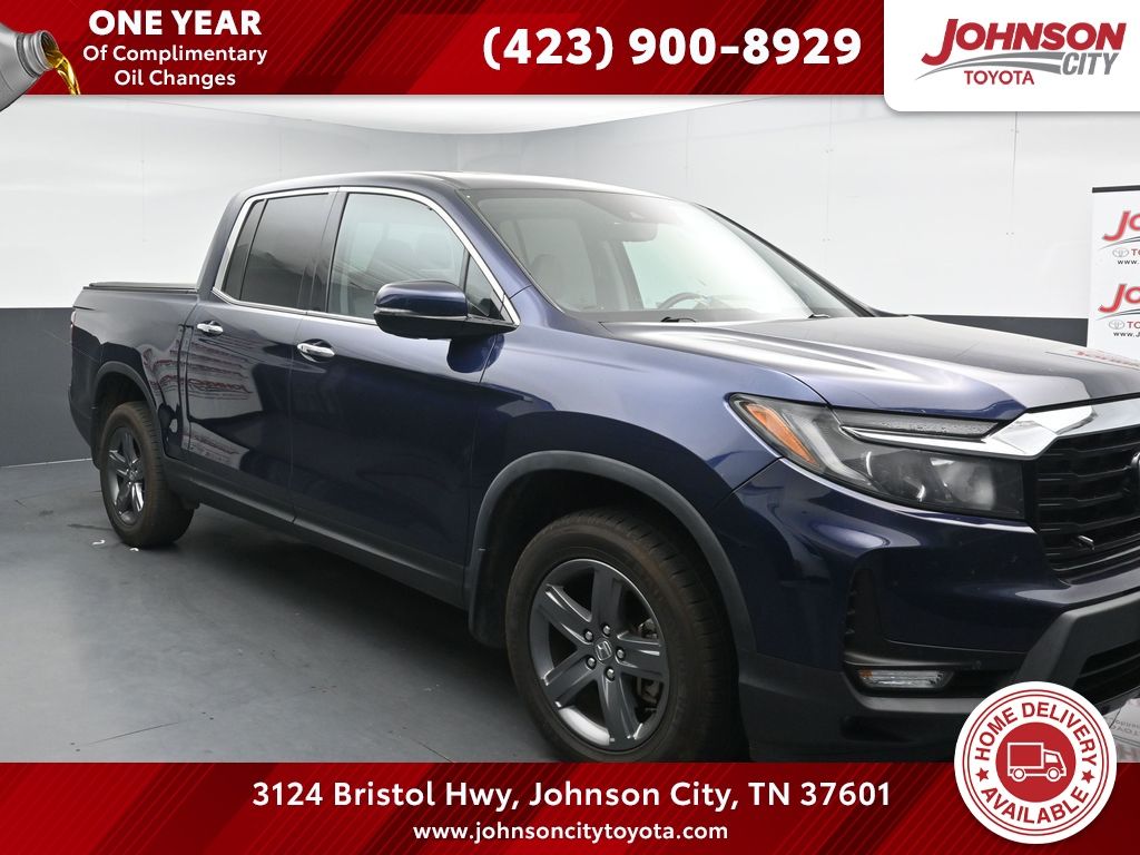 Black (Obsidian Blue Pearl) 2022 Honda Ridgeline RTL-E AWD Pickup Truck All-Wheel Drive 9-Speed Automatic