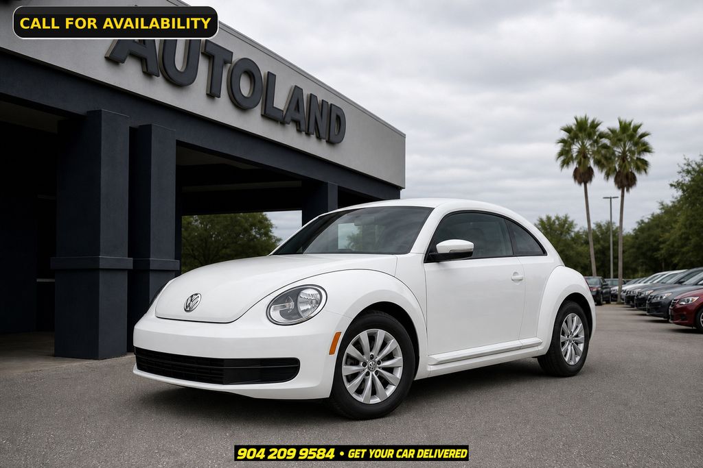 White 2017 Volkswagen Beetle Hatchback Front-Wheel Drive 6-Speed Automatic