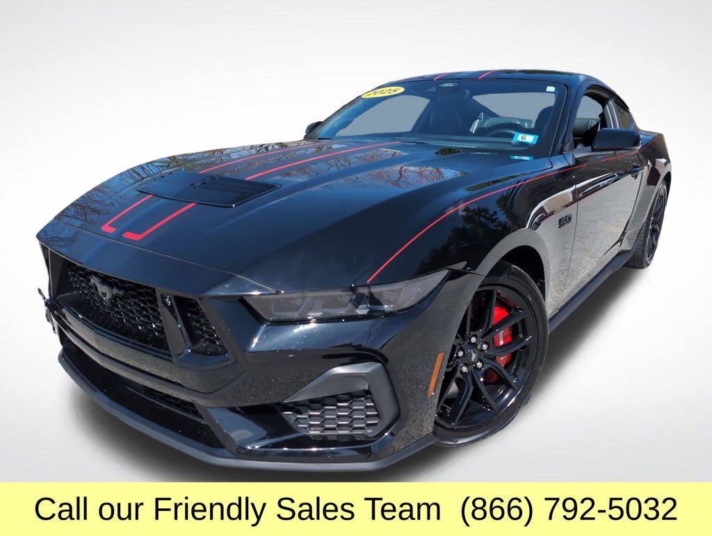 Shadow Black 2025 Ford Mustang GT Premium Fastback RWD Coupe Rear-Wheel Drive 6-Speed Manual