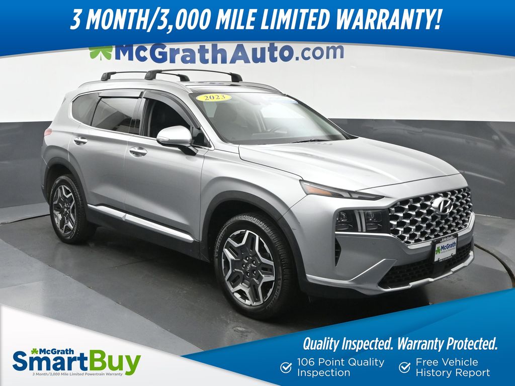 Shimmering Silver 2023 Hyundai Santa Fe Hybrid SUV / Crossover All-Wheel Drive 6-Speed Automatic