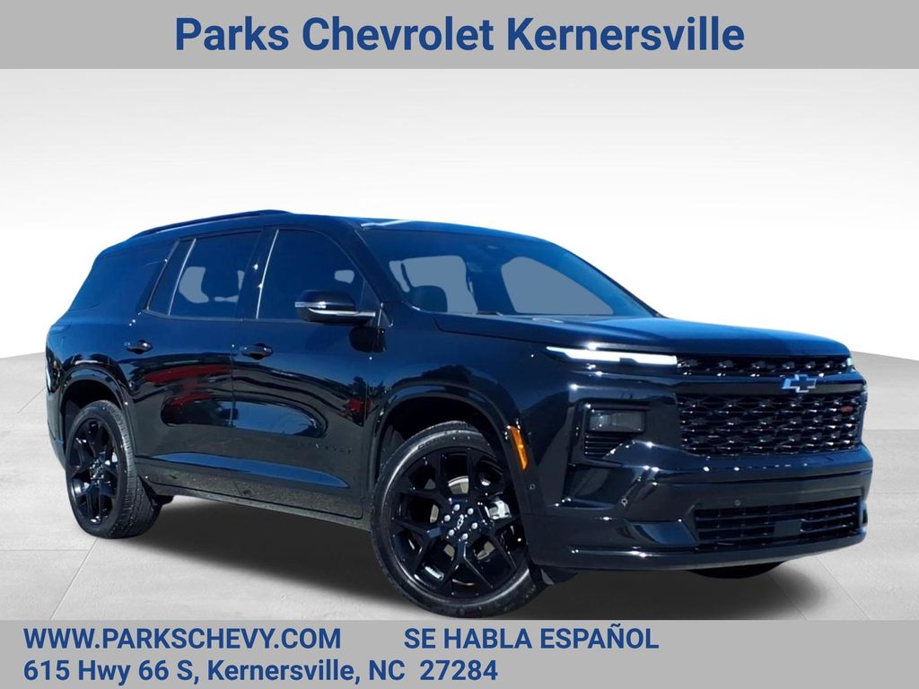 Black Metallic 2024 Chevrolet Traverse RS FWD SUV / Crossover Front-Wheel Drive 8-Speed Automatic