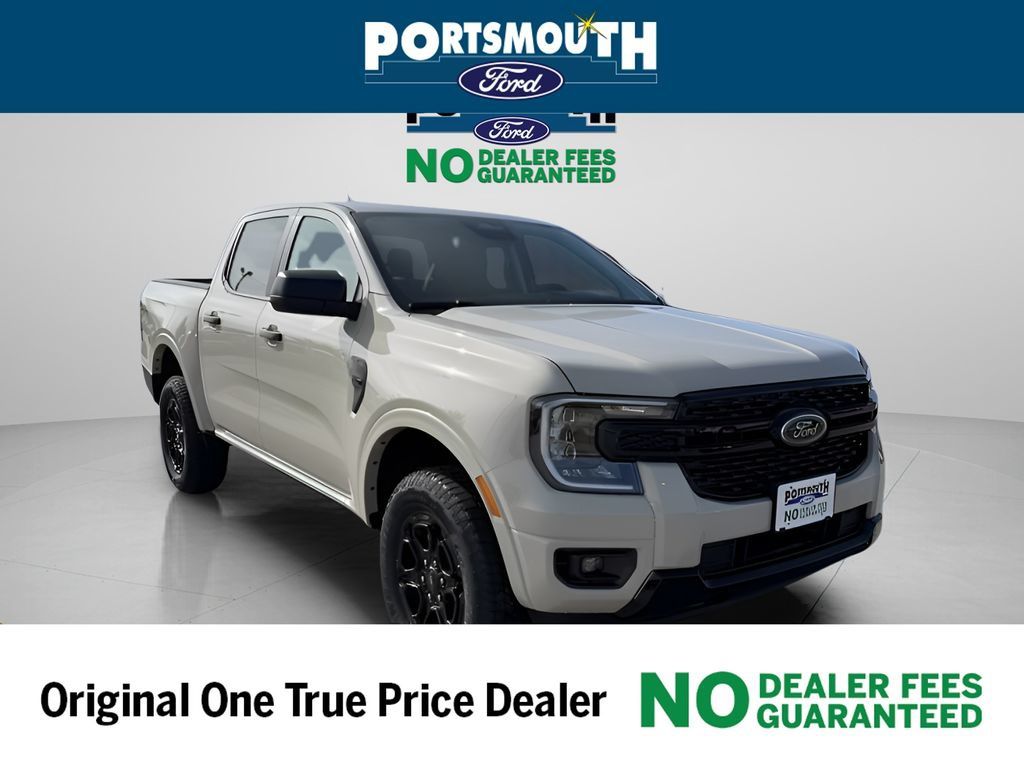 Desert Sand 2025 Ford Ranger XLT SuperCrew 4WD Pickup Truck Four-Wheel Drive Automatic