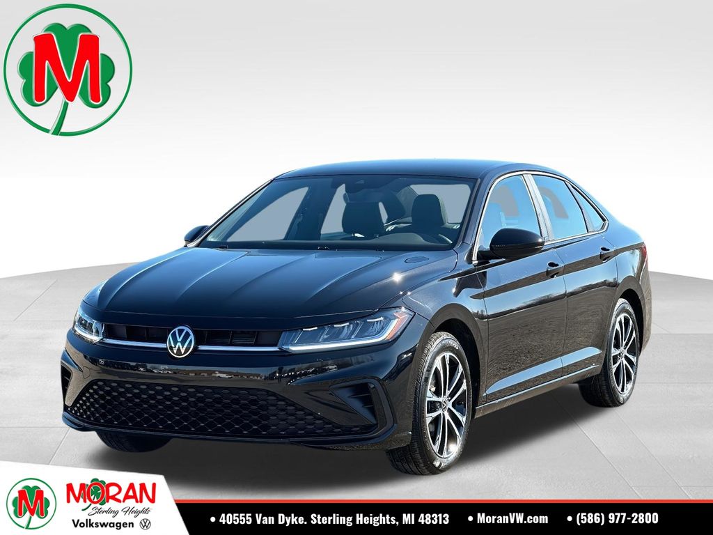 Black 2025 Volkswagen Jetta Sport FWD Sedan Front-Wheel Drive 8-Speed Automatic
