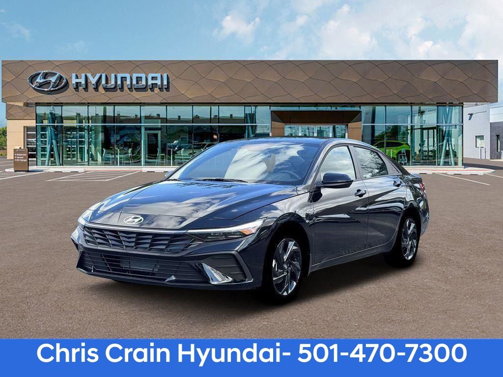 Abyss Black 2026 Hyundai Elantra Sedan Front-Wheel Drive Continuously Variable Transmission
