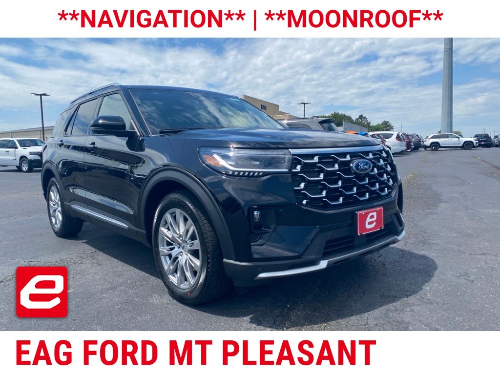 Agate Black Metallic 2026 Ford Explorer SUV / Crossover Rear-Wheel Drive Automatic