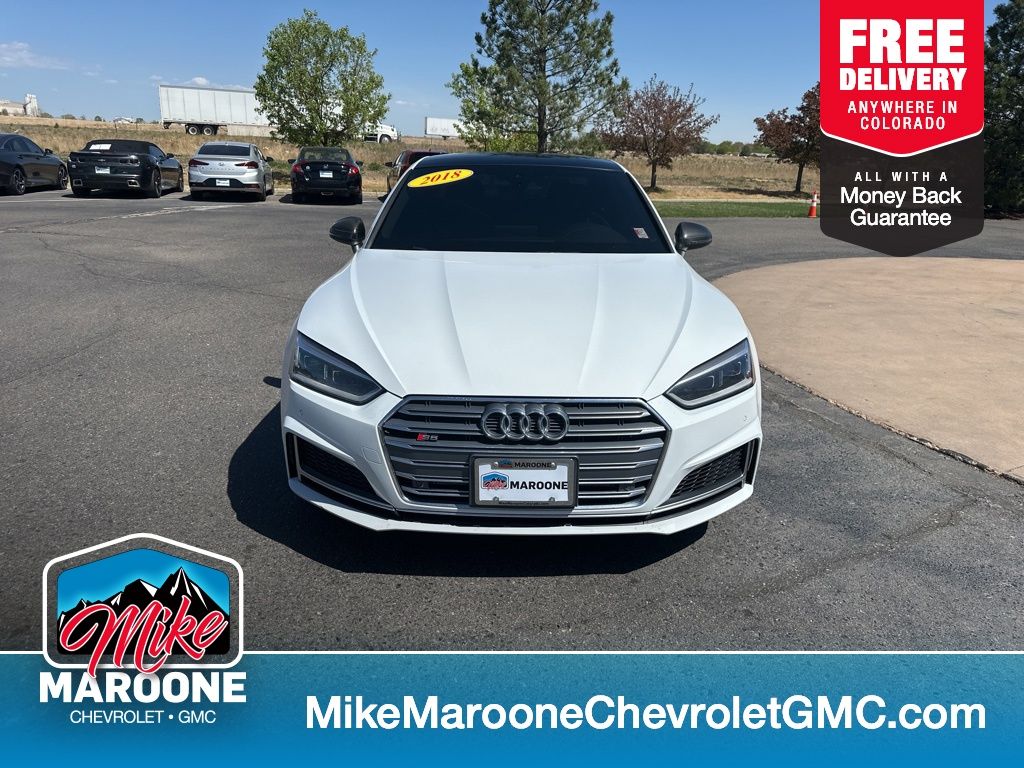 Glacier White 2018 Audi S5 3.0T quattro Premium Plus Coupe AWD Coupe All-Wheel Drive 8-Speed Automatic