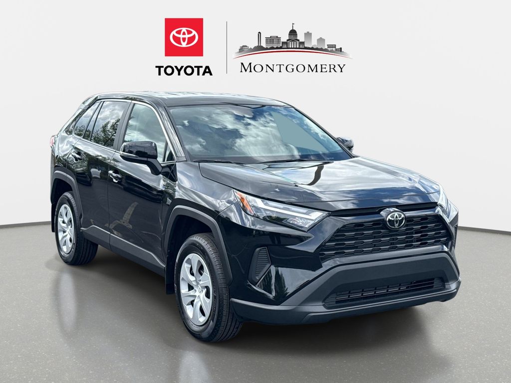 Midnight Black Metallic 2025 Toyota RAV4 LE FWD SUV / Crossover Front-Wheel Drive 8-Speed Automatic