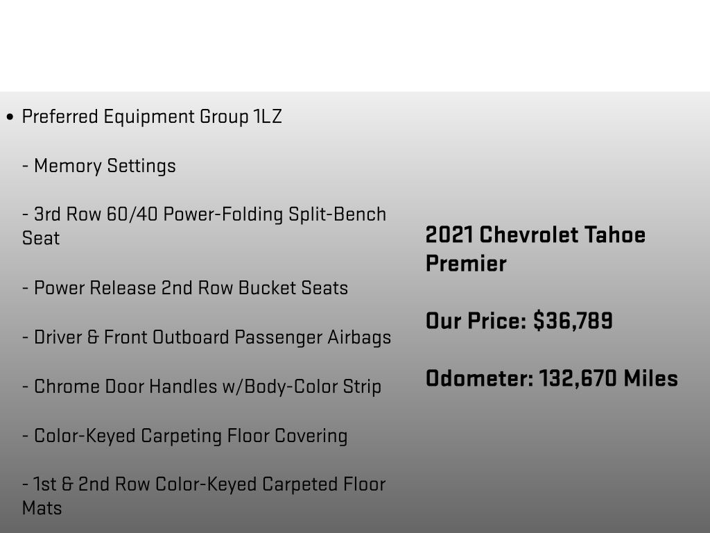 2021 Chevrolet Tahoe Premier Blue at Carlisle Cadillac Buick GMC