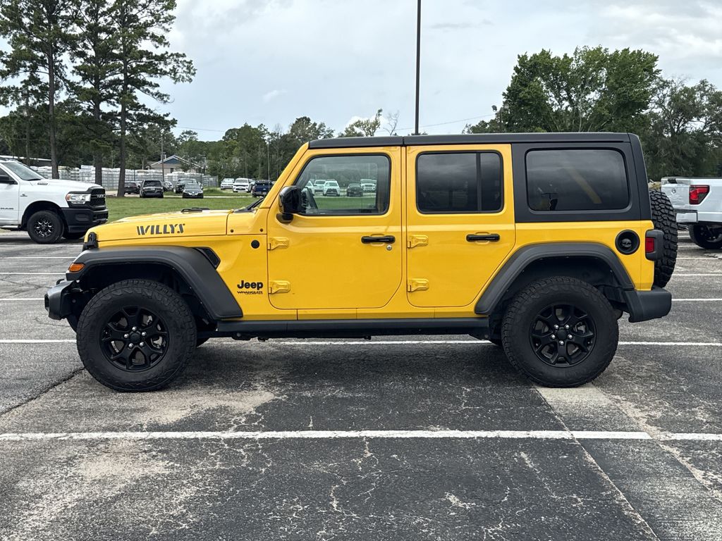 2021 Jeep Wrangler Unlimited Willys Yellow at Classic Elite Chevrolet Hwy 6