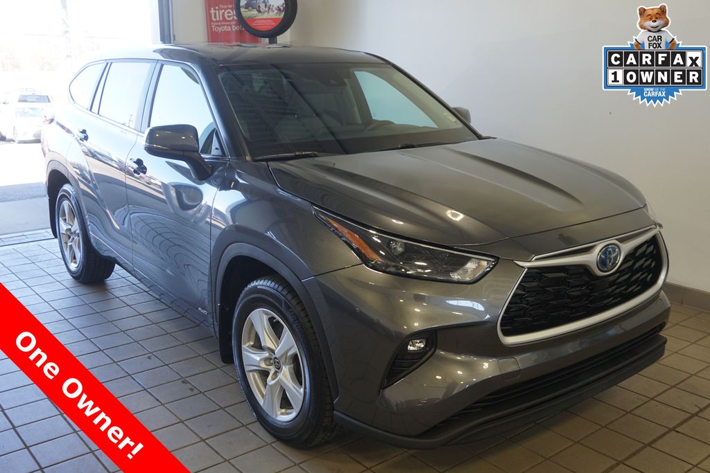 Magnetic Gray Metallic 2023 Toyota Highlander Hybrid LE AWD SUV / Crossover All-Wheel Drive Continuously Variable Transmission