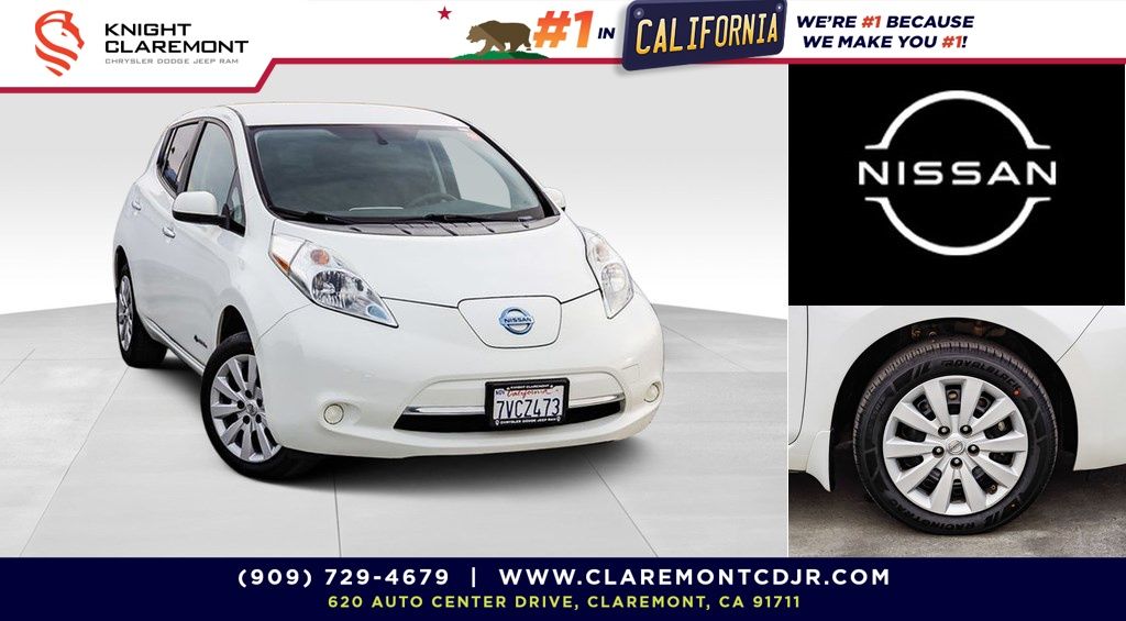 Glacier White 2016 Nissan LEAF S Hatchback Front-Wheel Drive Automatic