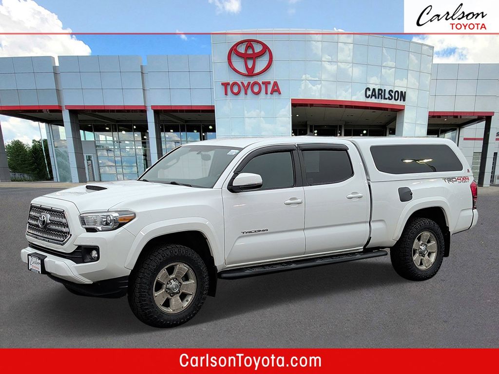 Super White 2016 Toyota Tacoma Double Cab V6 LB TRD Sport 4WD Pickup Truck Four-Wheel Drive 6-Speed Automatic