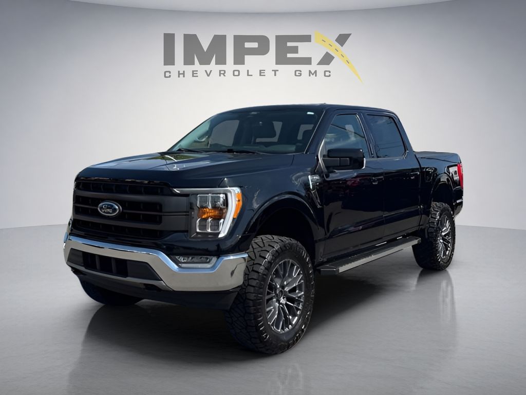 Black Metallic 2022 Ford F-150 Pickup Truck Four-Wheel Drive 