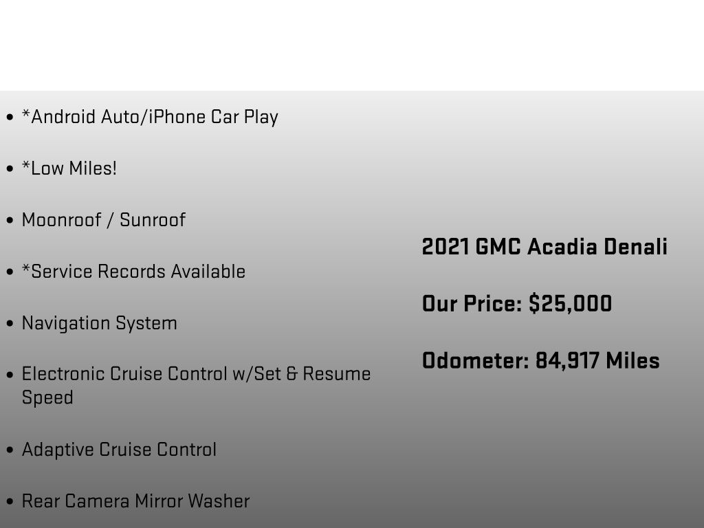 2021 GMC Acadia Denali Red at Carlisle Cadillac Buick GMC