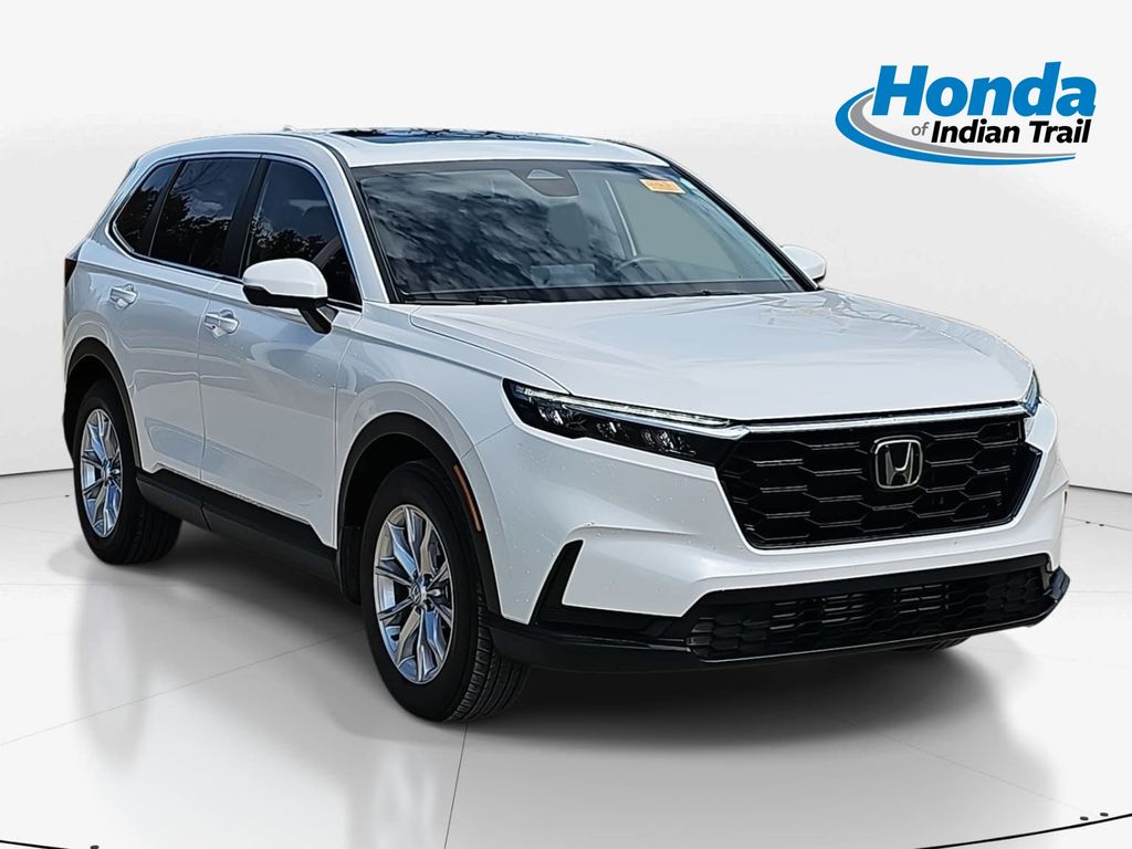 Platinum White 2024 Honda CR-V EX AWD SUV / Crossover All-Wheel Drive Continuously Variable Transmission